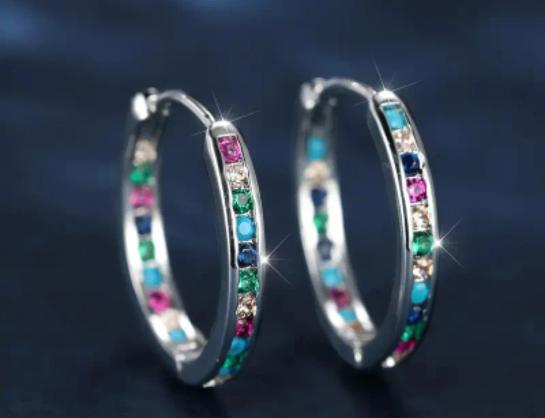 Arracadas multicolor 