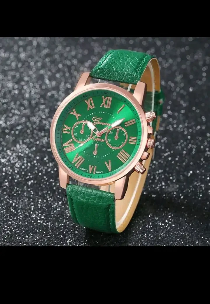 Reloj Geneva diseño clásico 🏛️ / Edición: Carátula Números Romanos 