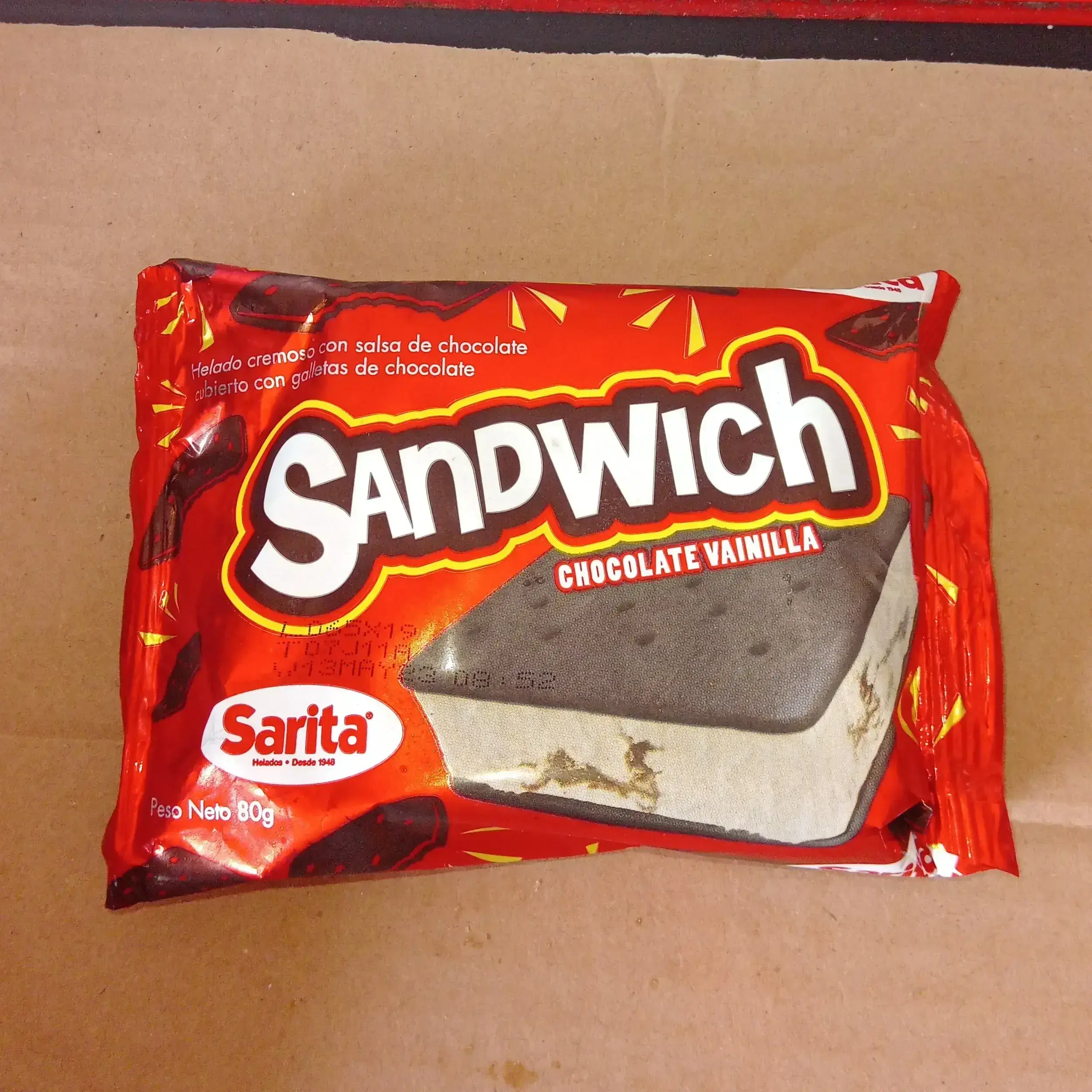 Sandwich chocolate vainilla 80 g