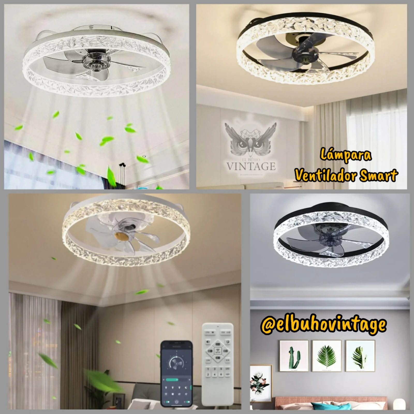 Lámpara Ventilador Smart  4