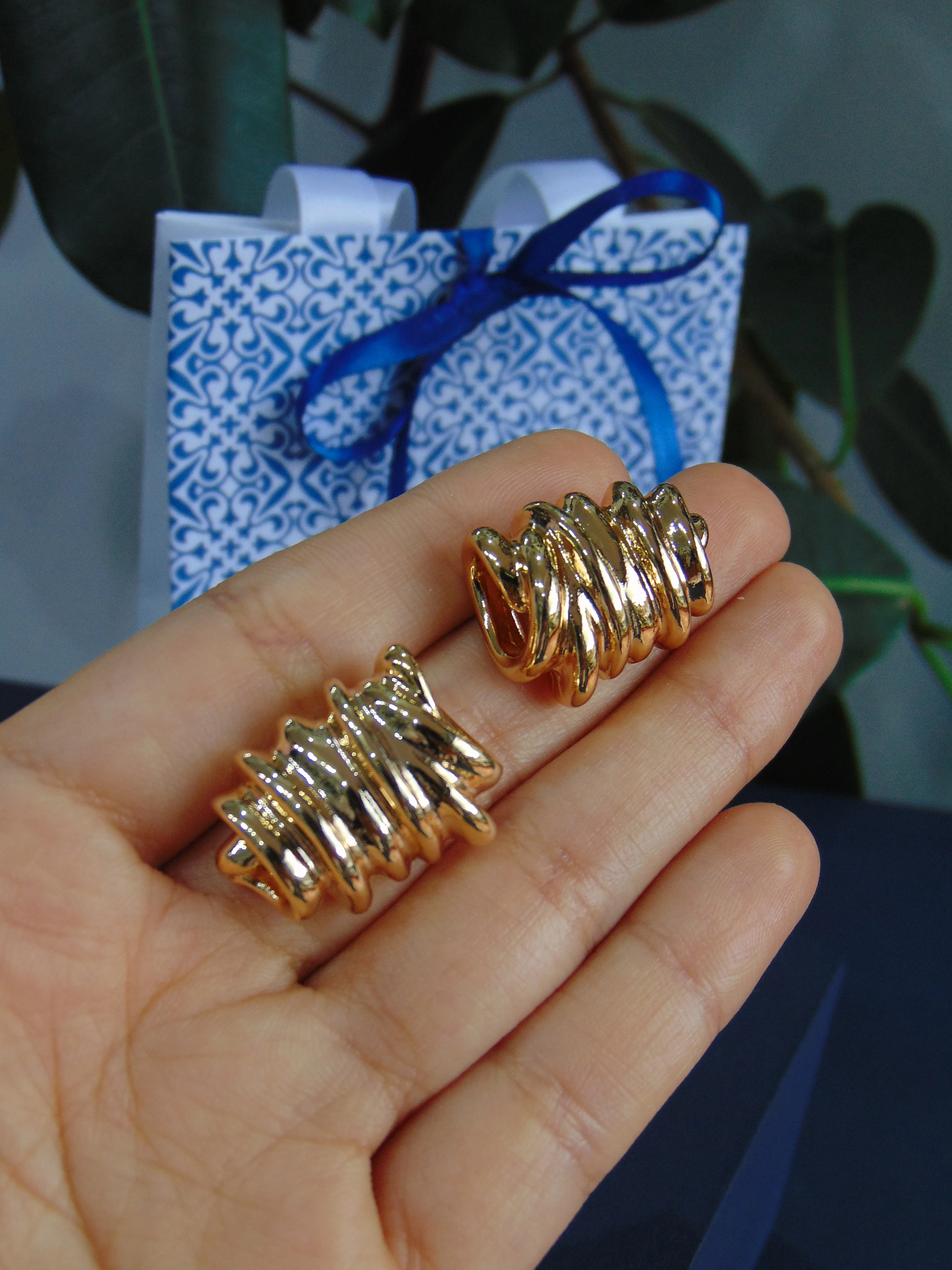 MAXI ARETE RODIO DOR NUDO LUXURY