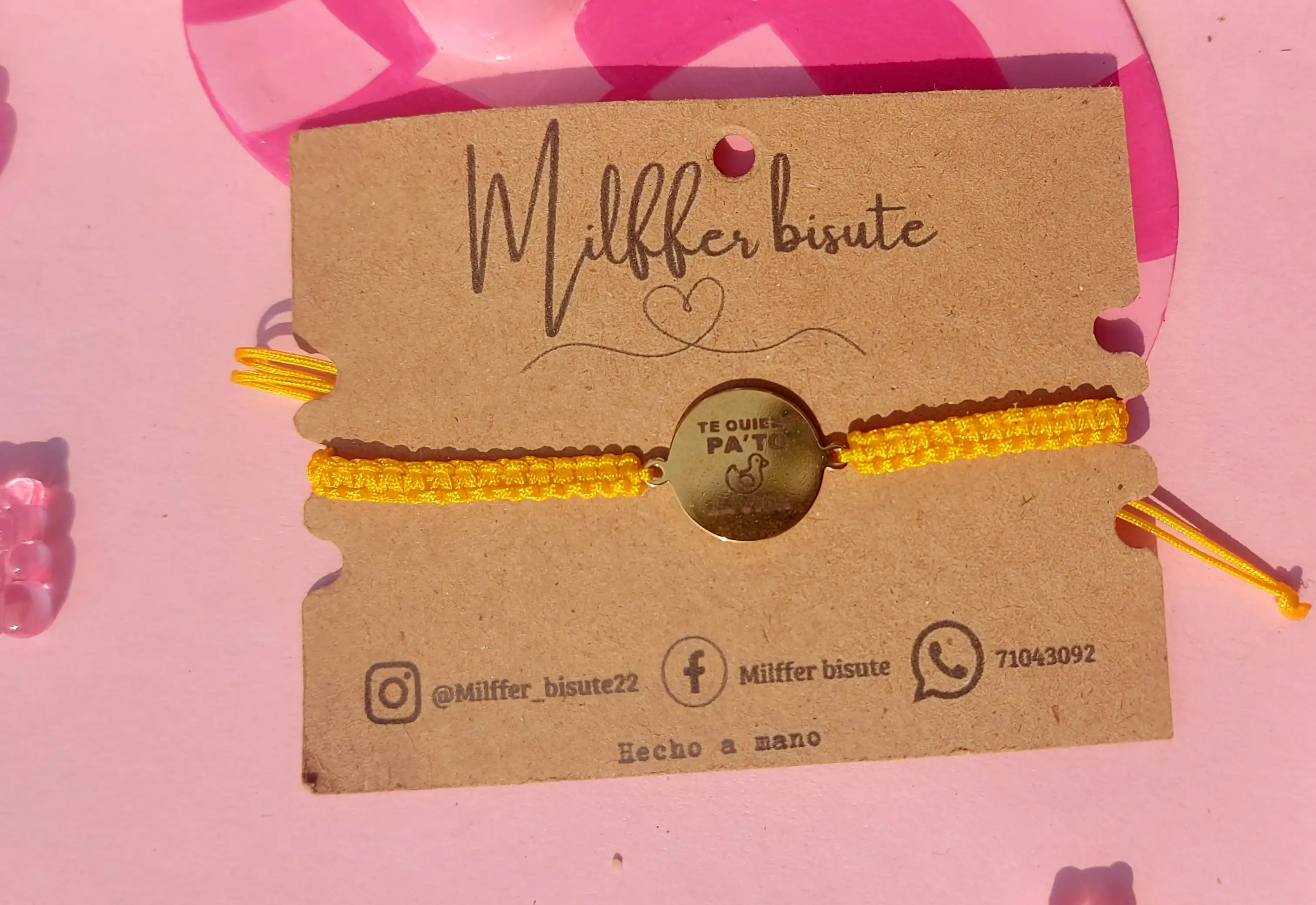 Pulsera Te quiero pa to la vida 