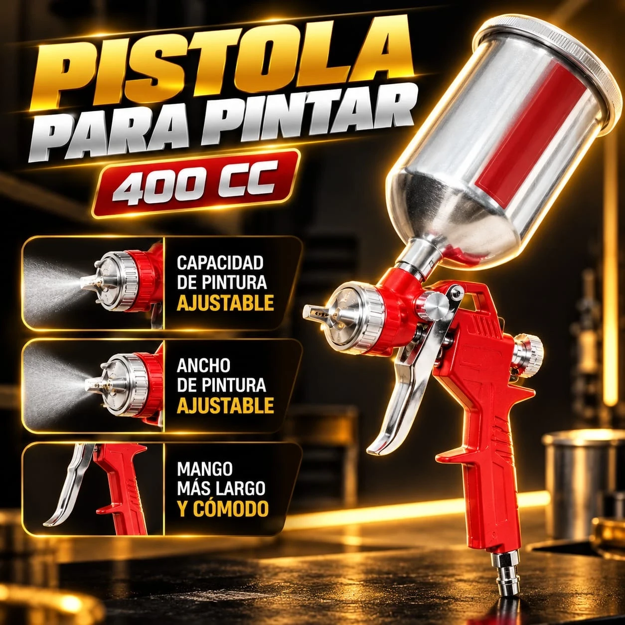 PISTOLA PARA PINTAR 400 CC