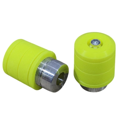Slider eje de llantas 6 cm verde limon (par) DT 125 - XTZ 150 - XTZ 125 - XTZ 250 - DR 150 - XR 150 - MRX 150 - TTR 150 MF