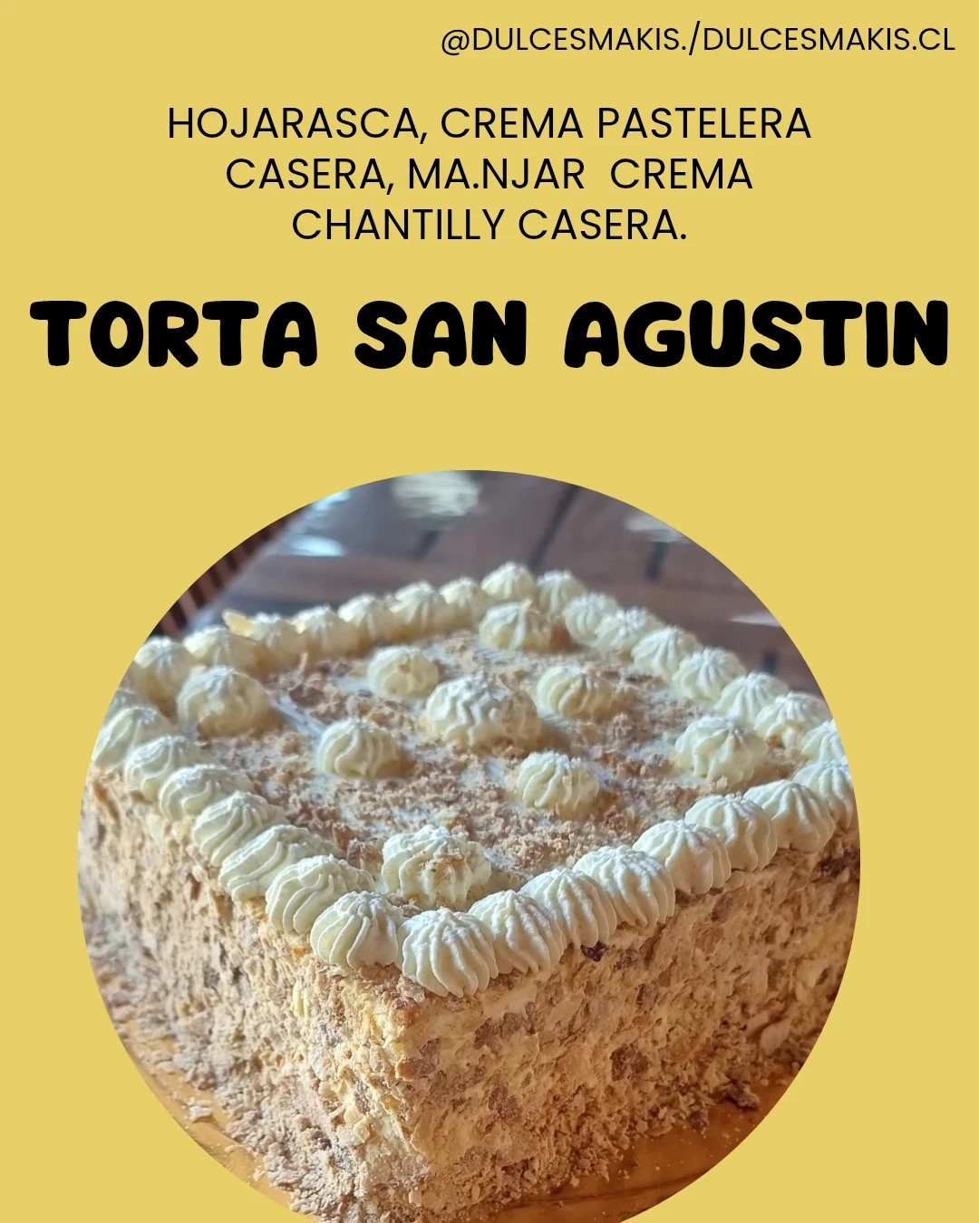 Torta San Agustin./40 Personas.