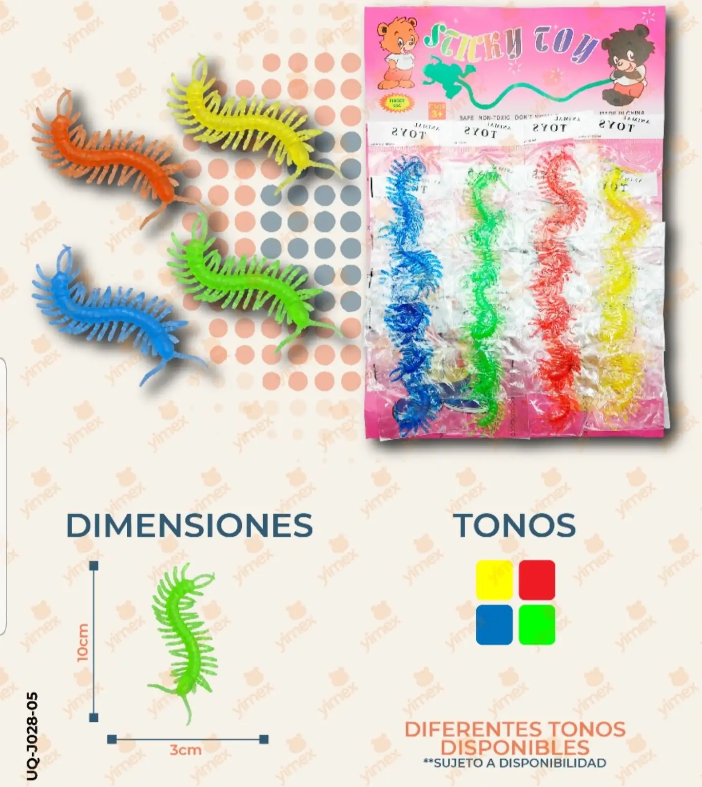 Insecto pegajoso 20pz