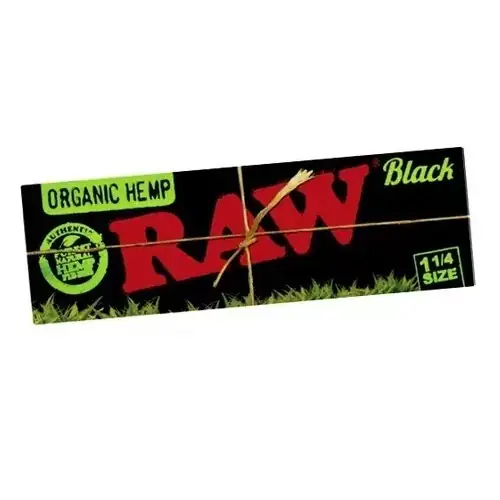 Raw Organic Hemp Black 1 1/4
