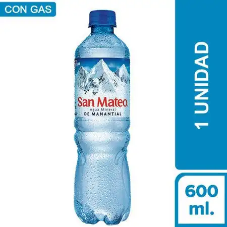 Agua San Mateo 600ml Con Gas