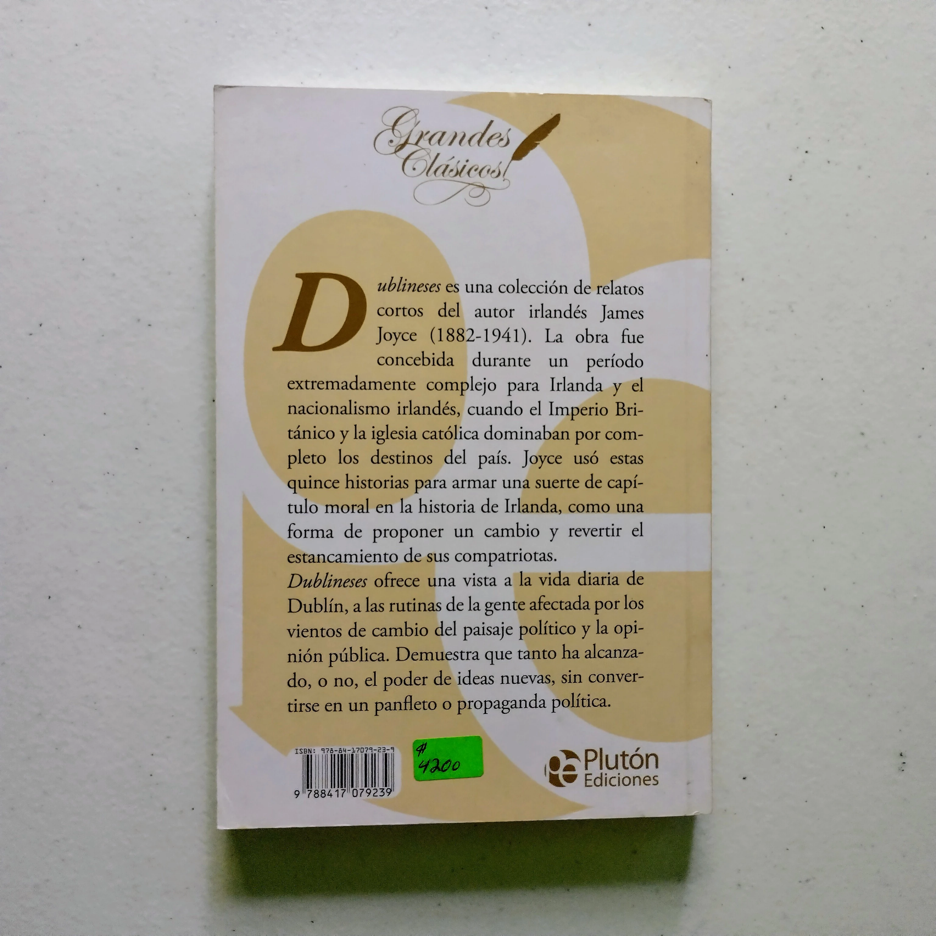 Dublineses, James Joyce, nuevo  2