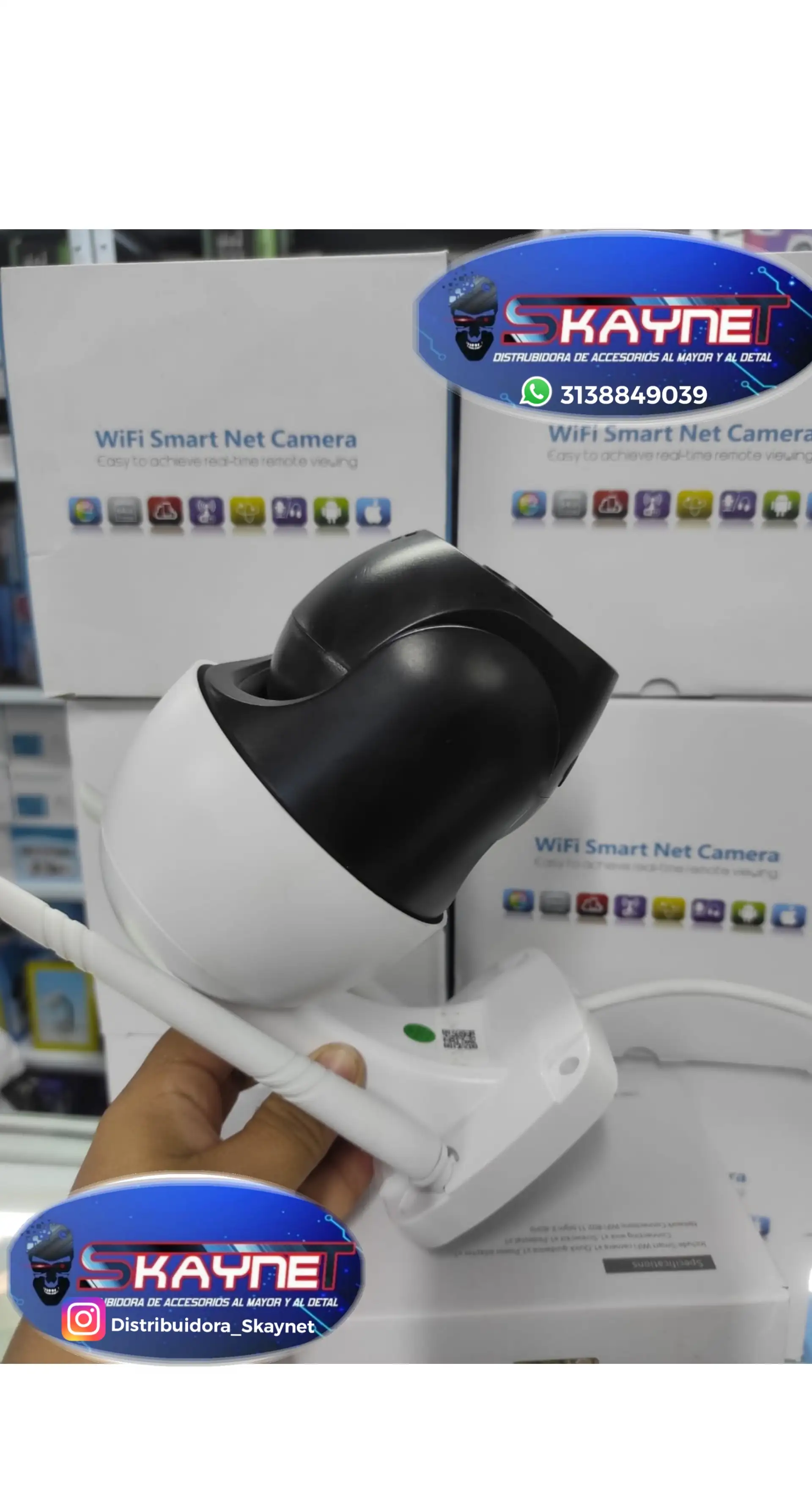 CAMARA ROBOTICA PARA EXTERIORES WIFI FULL HD 1080P PTZ ZOOM 4