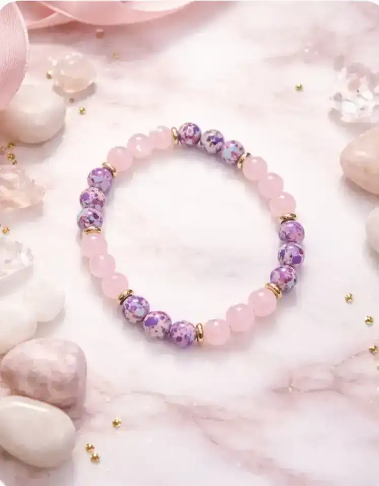 Pulsera asimétrica de piedras preciosas naturales