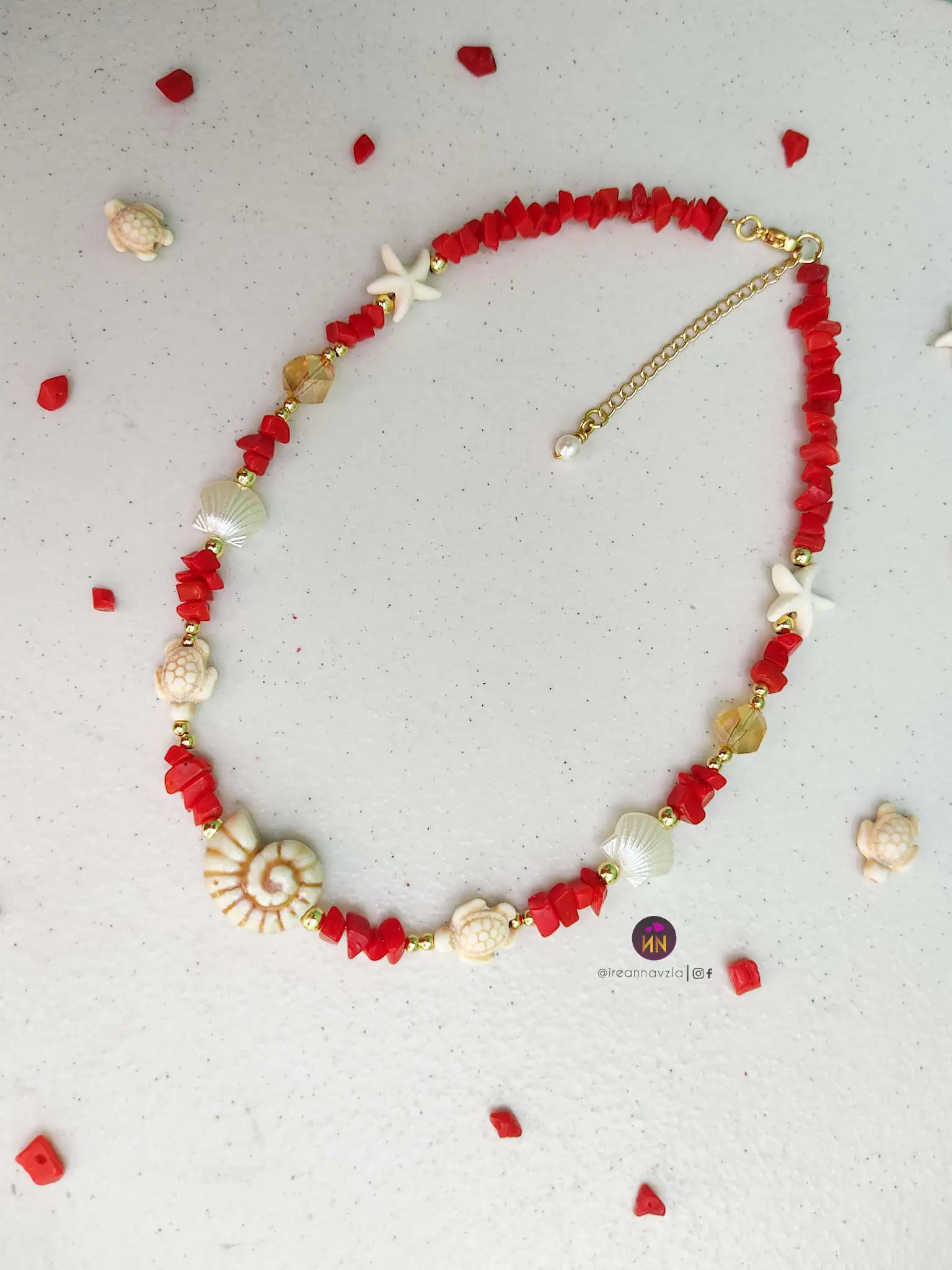 Collar marino con piedras 4