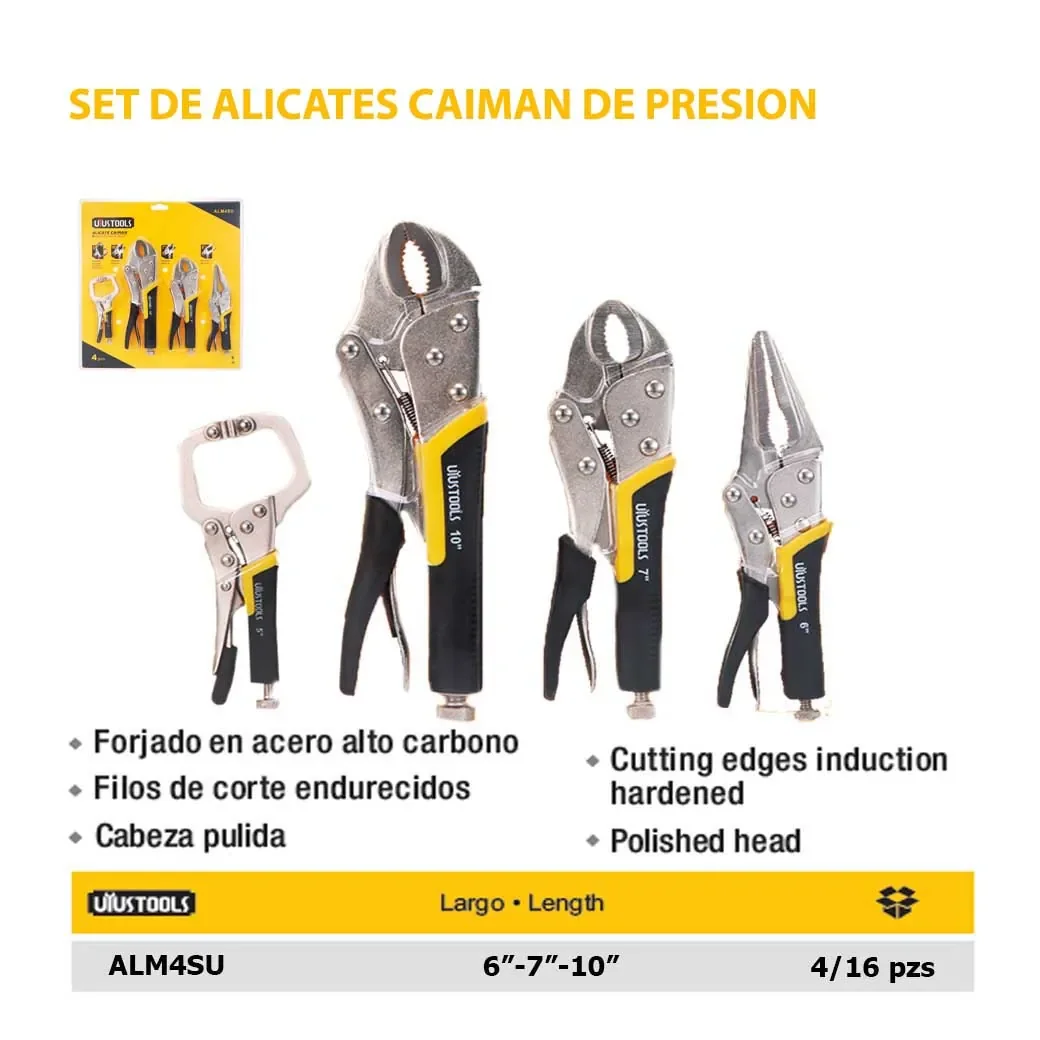 SET ALICATES CAIMAN UYUST de 4pz 