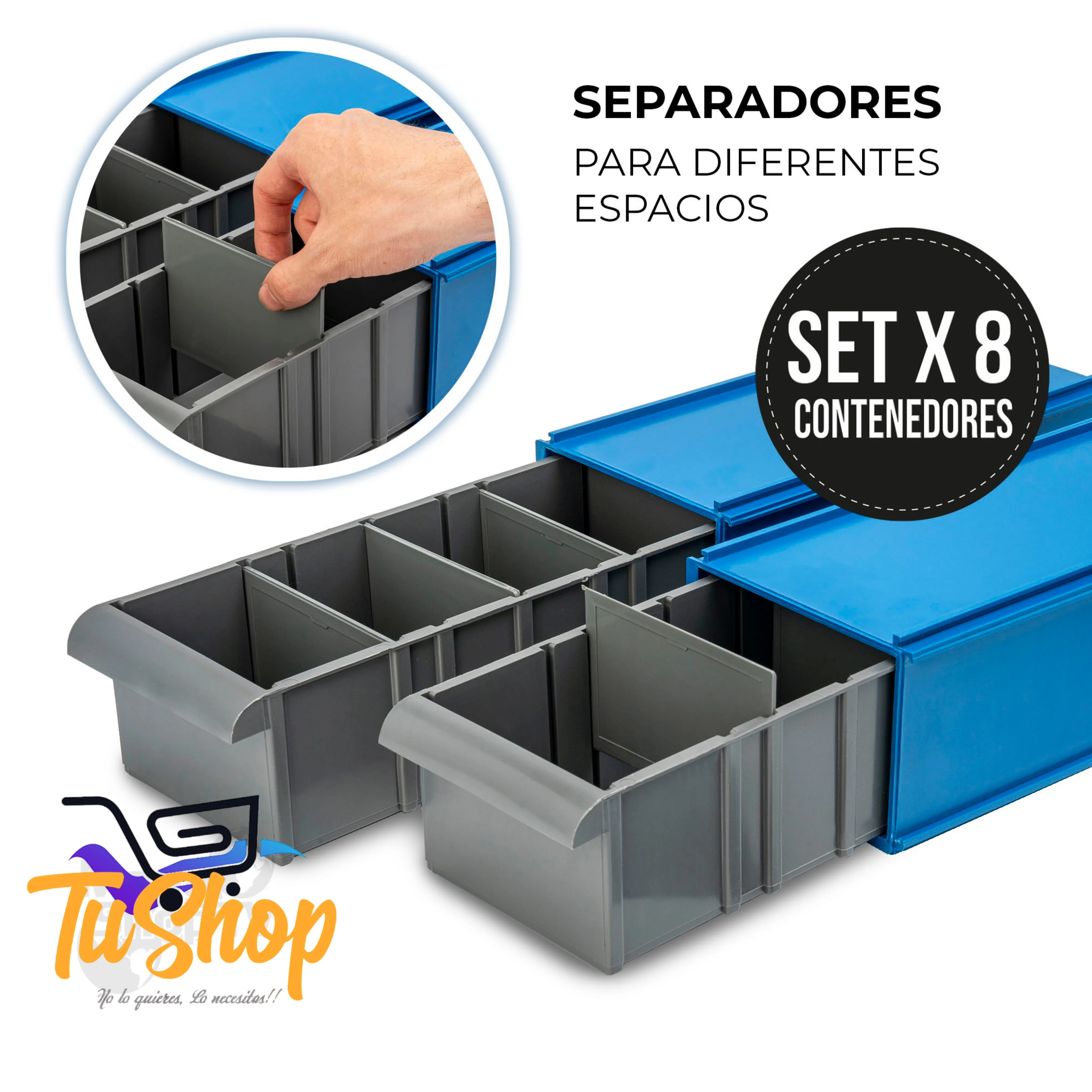 Set 8 Cajon Herramientas Trabajo Pesado  4