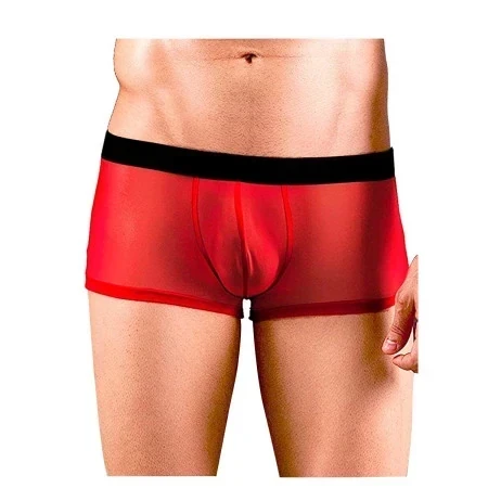 Boxer de Tul Rojo Transparente Pasionel