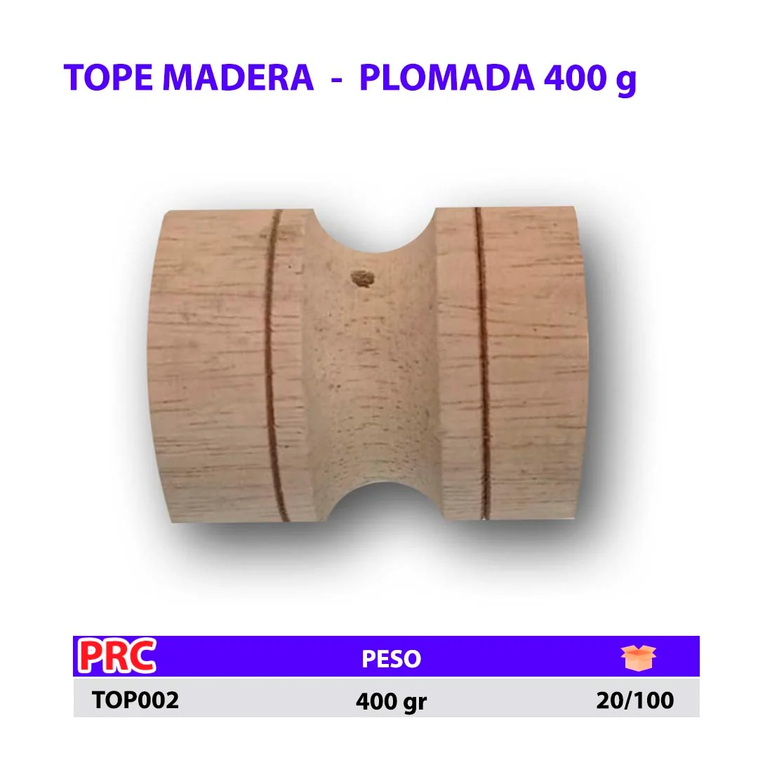 TOPE MADERA P/PLOMADA 400 g 