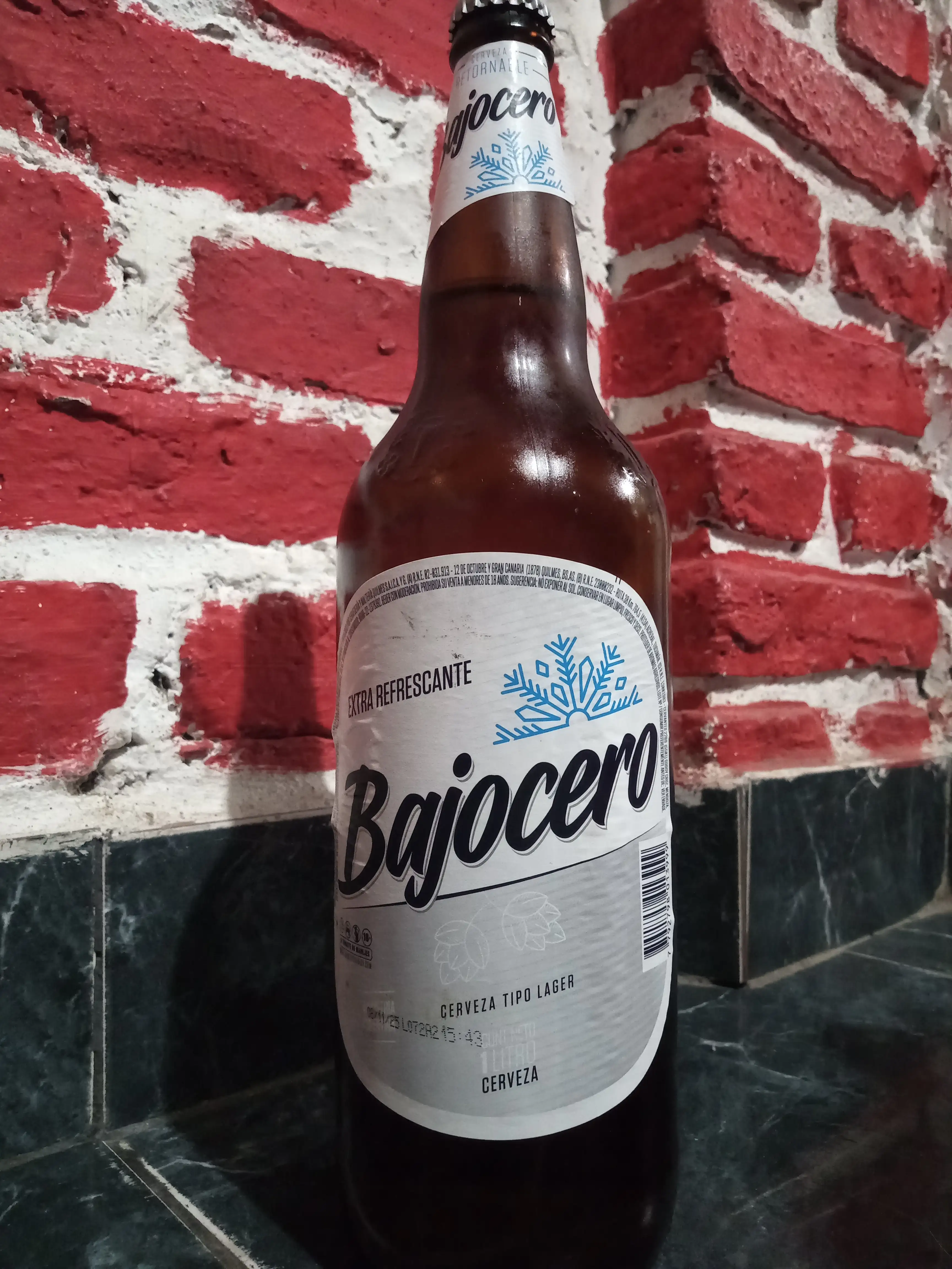 Bajo Cero cerveza clasica x 1 lt