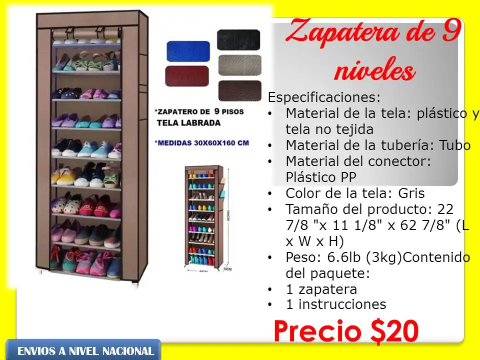 Zapatera de nueve niveles 3
