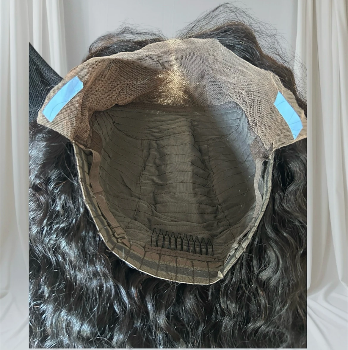 UNICE Pre Everyting - Peluca frontal sin pegamento 18” con ondas de agua de 13 x 4, precortadas, encaje frontal, pelucas de cabello humano preblanqueadas, nudos invisibles para poner y llevar 5