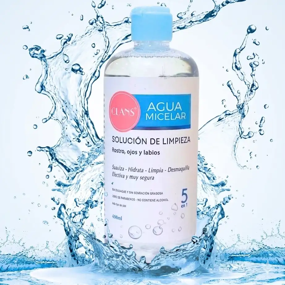 Agua Micelar 400ml Clans 5 en 1