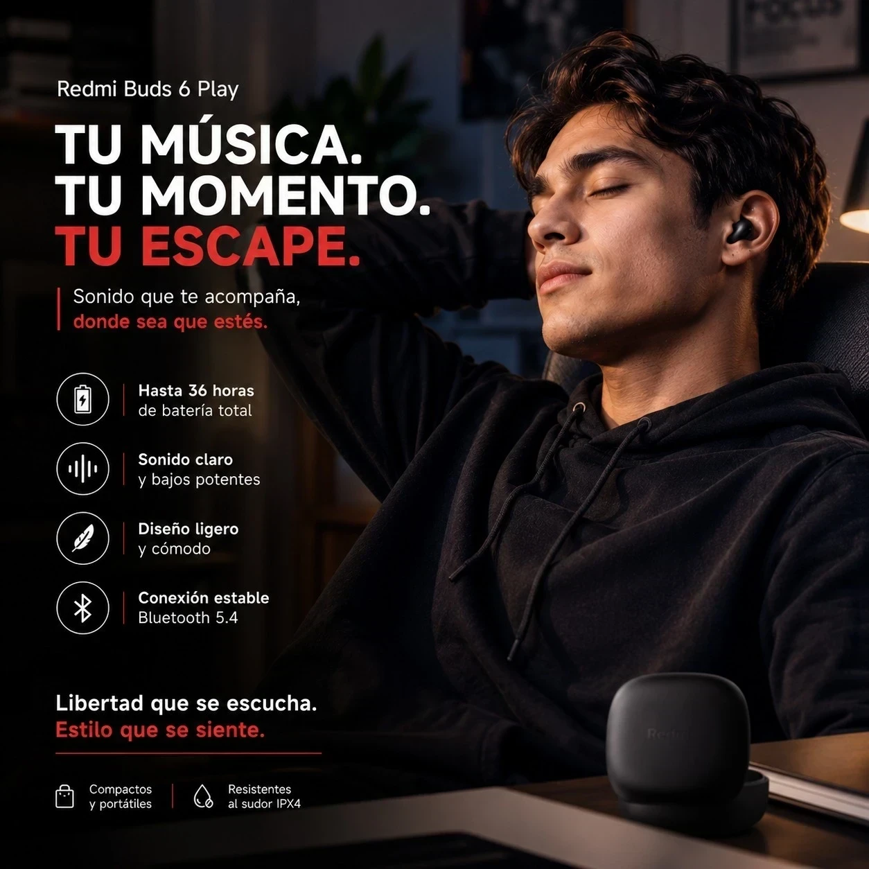 Audífonos Redmi Buds 6 Play 3