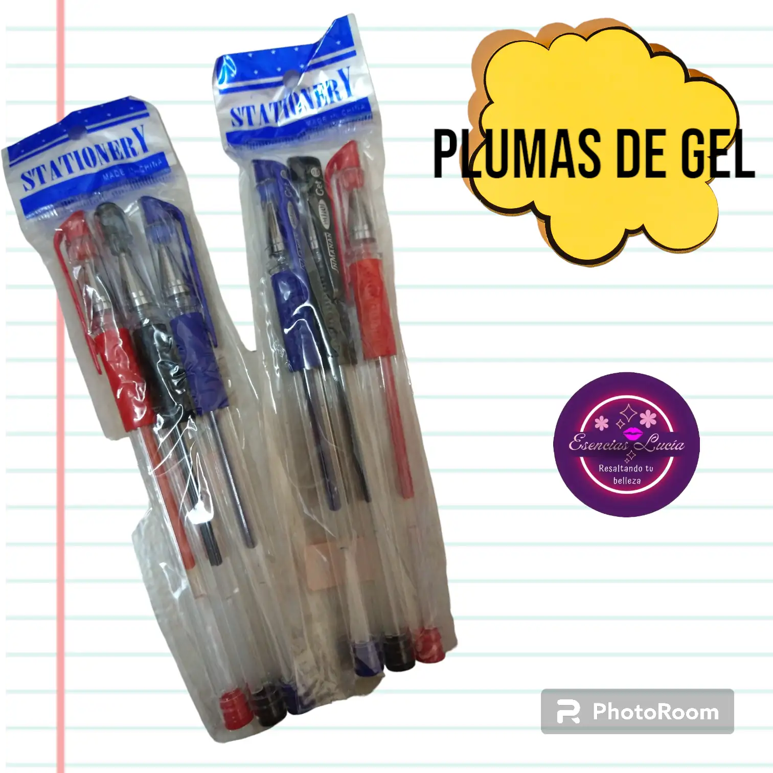 Plumas de gel 