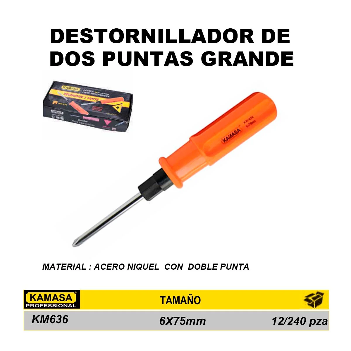 DESTORN DOBLE NARANJA KM (Grande) 6X75 mm