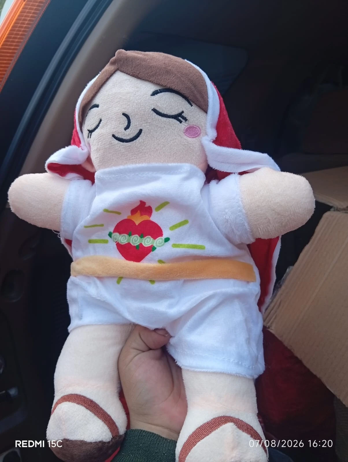 PELUCHE DE LA VIRGEN QUE RESPIRA  3