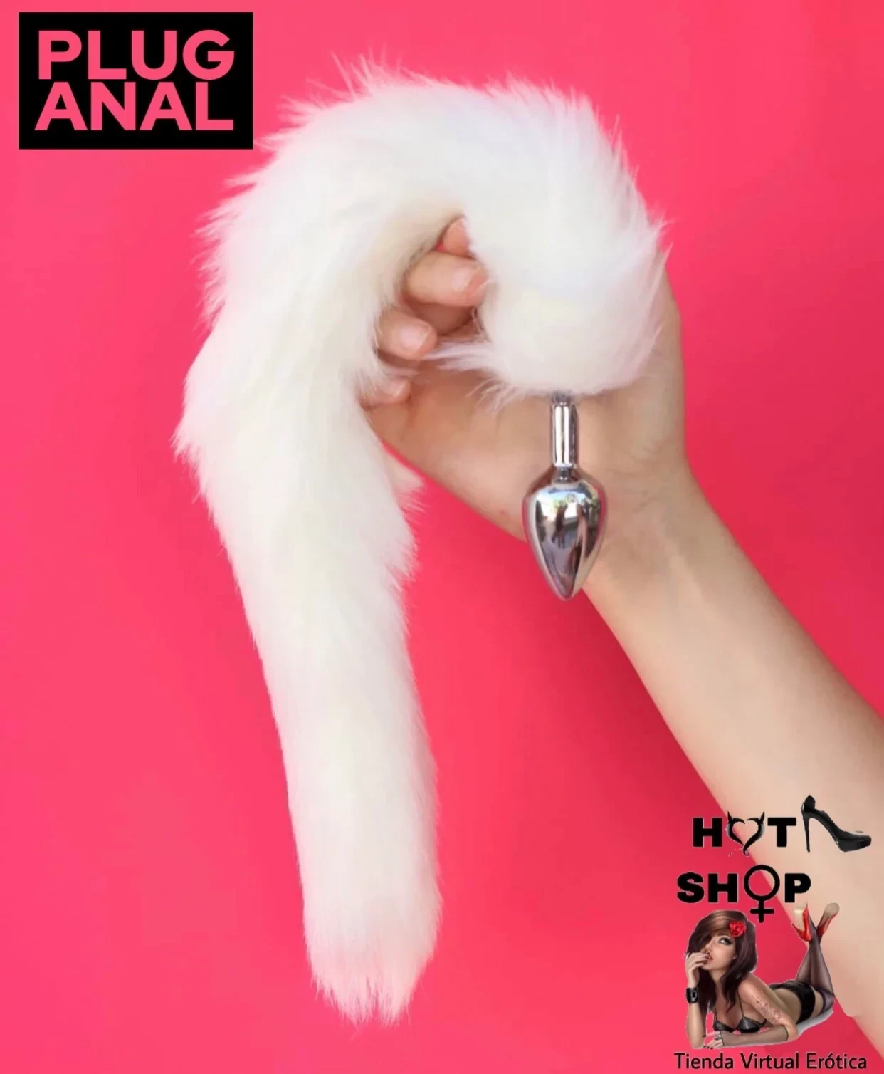 Plug Anal Metálico Colita dw Zorro 2