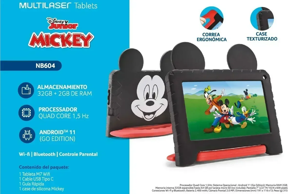 TABLET MULTILASER NB604