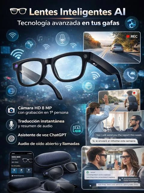 Lentes con inteligencia artificial 2026