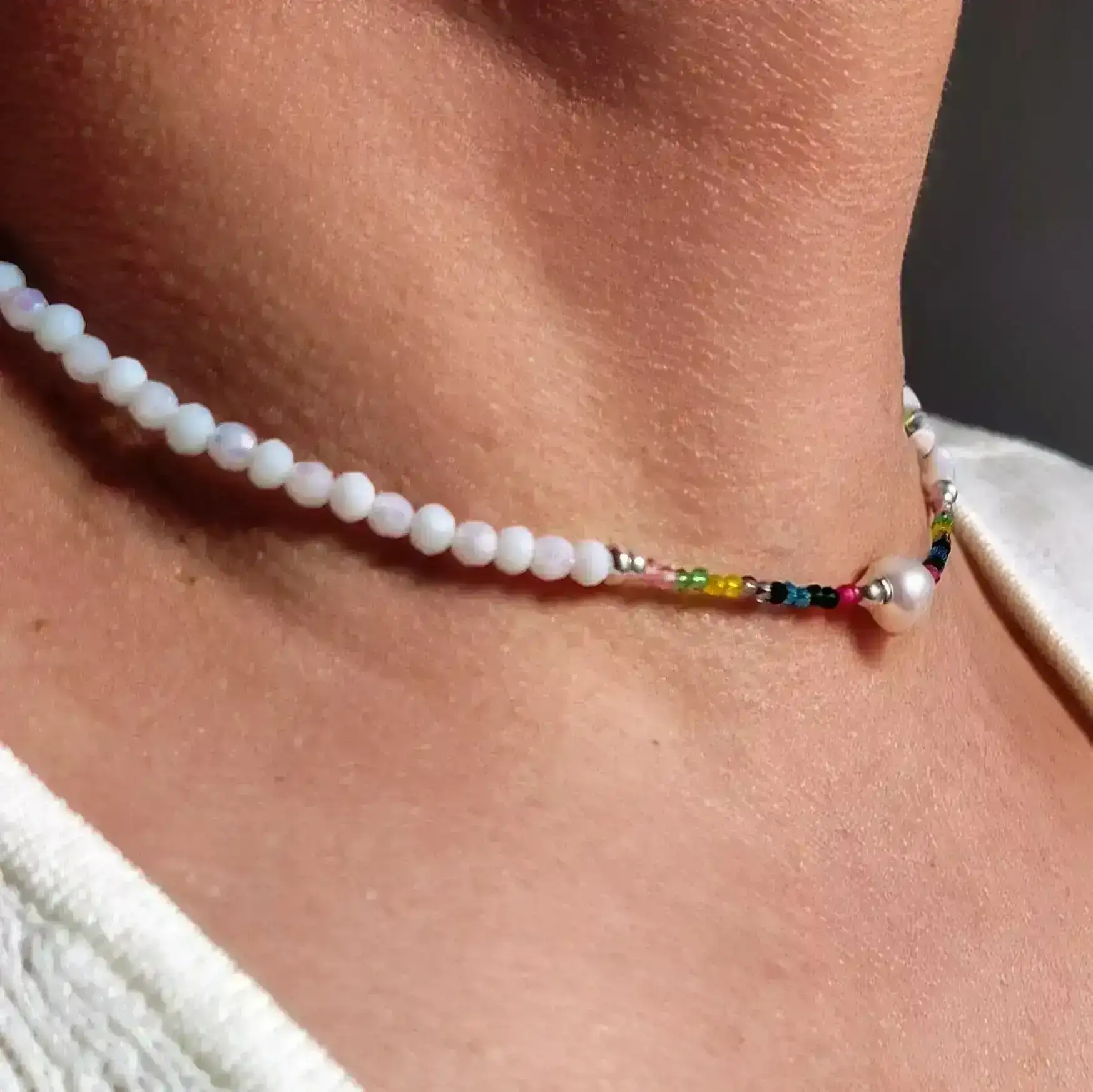 Choker Primavera (Blanco)  2