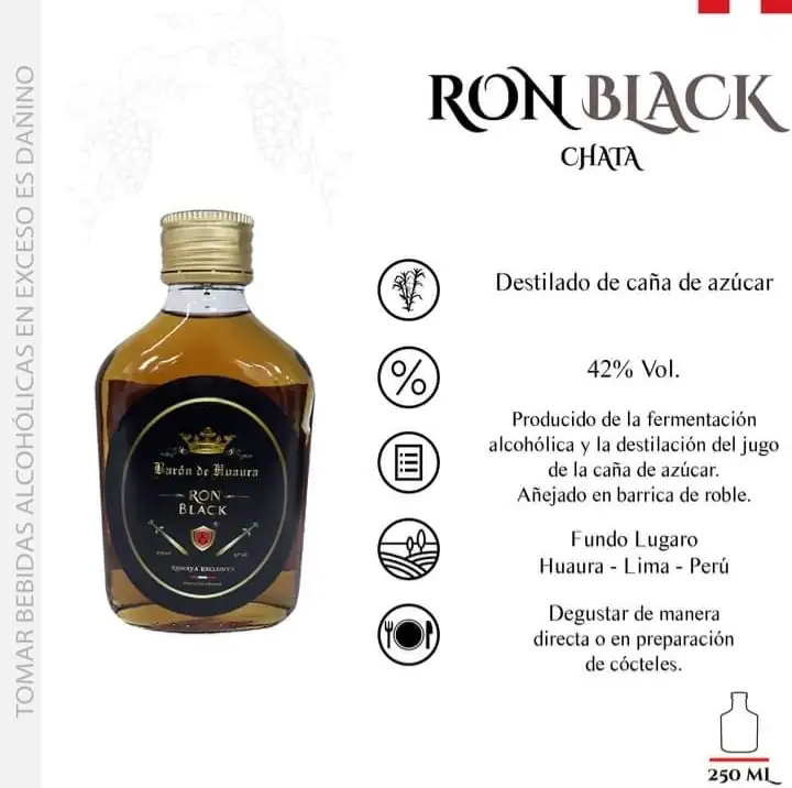 Ron Black Chata Barón de Huaura 🇵🇪 