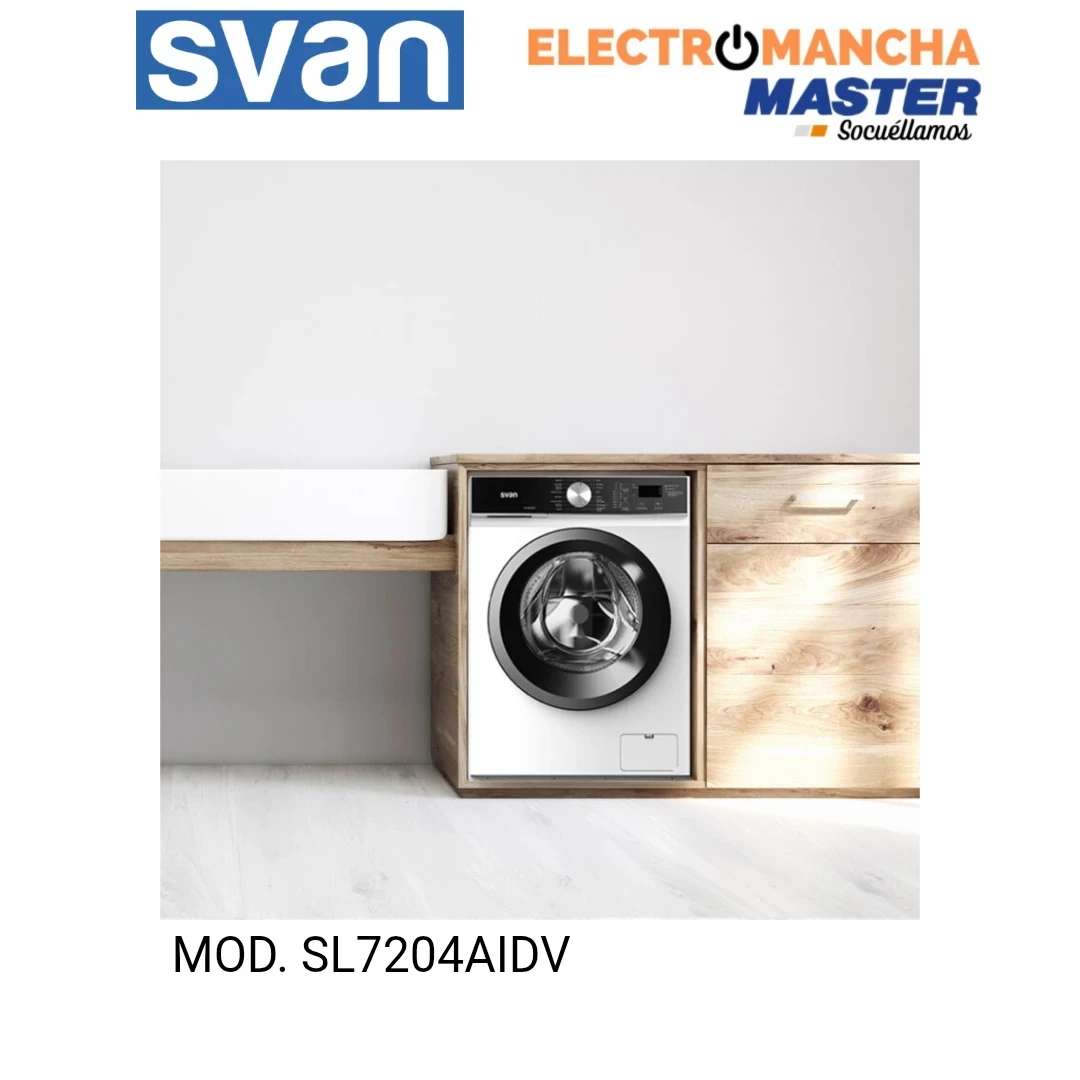 LAVADORA SVAN SL7204AIDV 7 KILOS 1200 RPM CLASE A  3
