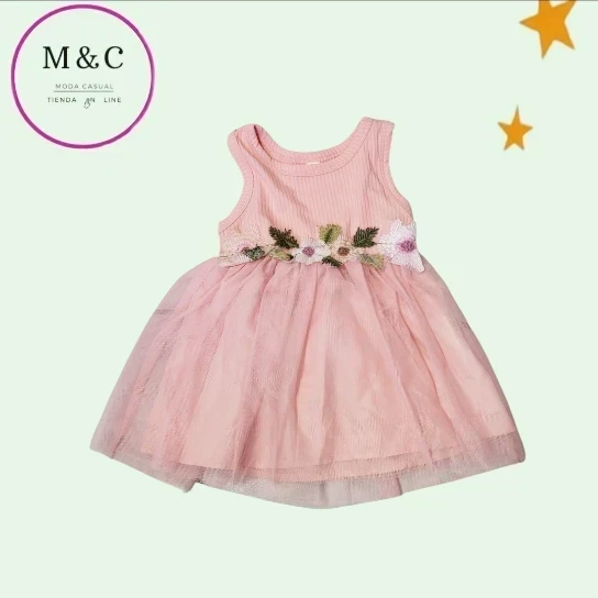 vestido para bebe talla 3-6 meses 3