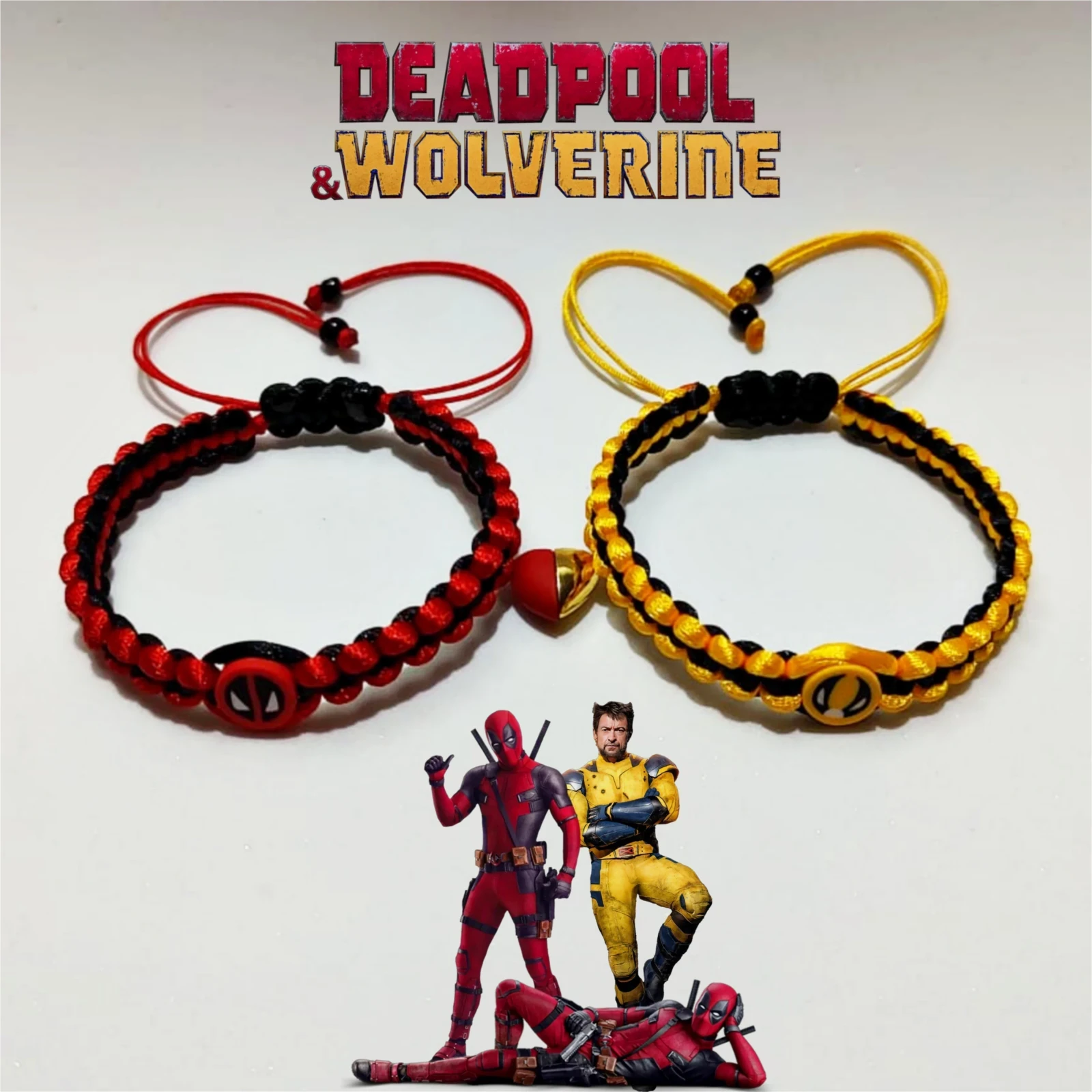 Dúo Pulseras de Deadpool y Wolverine