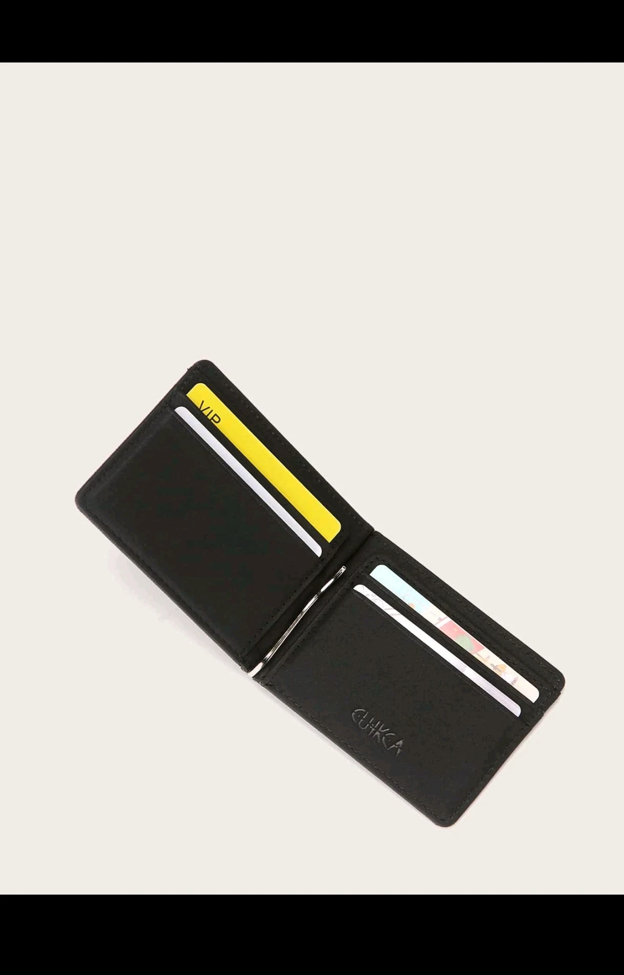 Billetera Minimalista Slim con Clip Metálico - Tarjetero de Poliuretano 100% Texturizado Premium
