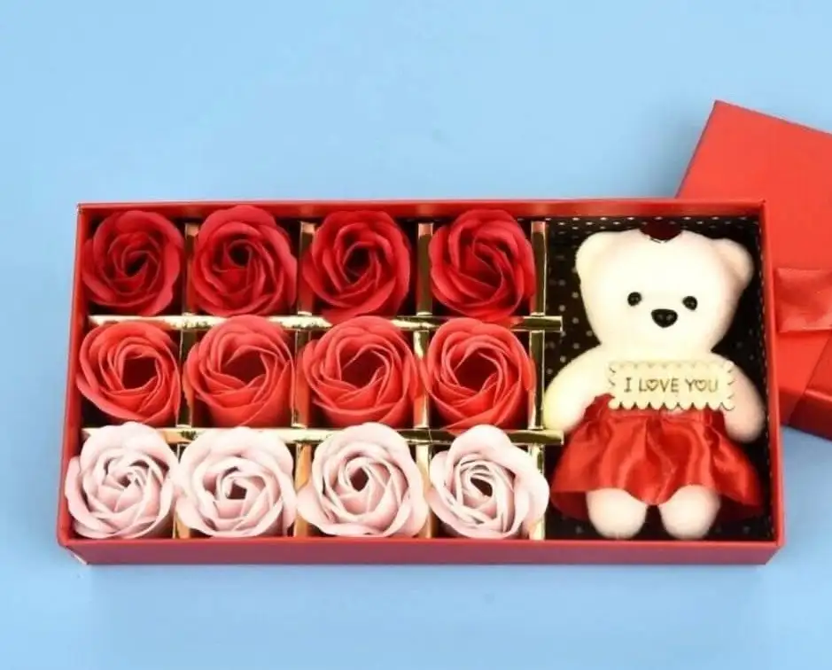 Caja oso y flores 4