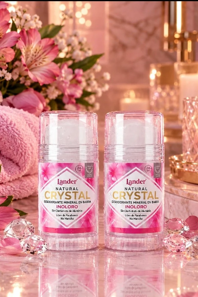 Lander Natural Crystal - Desodorante Mineral en Barra  3