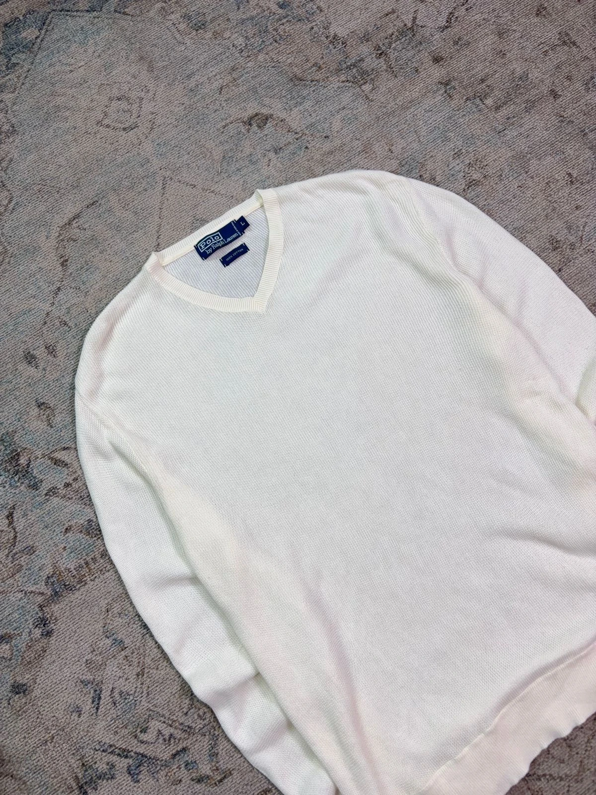 POLO BY RALPH LAUREN V-NECK KNIT SWEATER 2