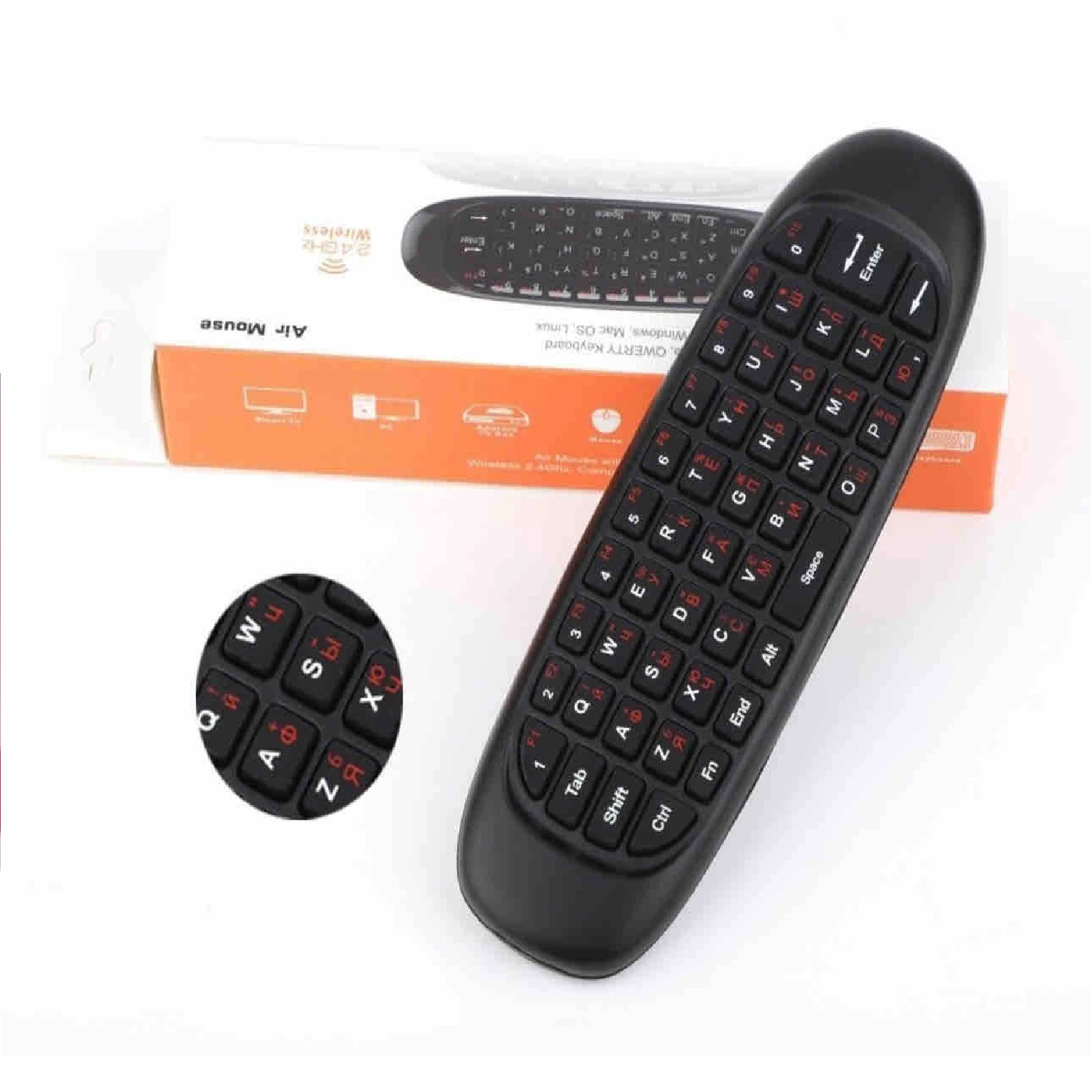 Teclado inalámbrico 2 en 1 con control 
