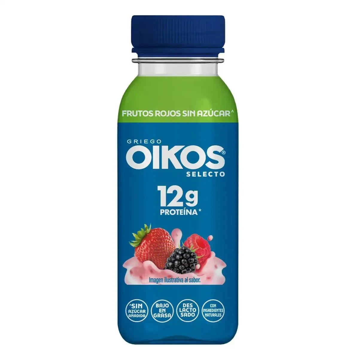 YOGHURT BEBIBLE FRUTOS ROJOS OIKOS SELECTO 12 G PROTEÍNA 230 G DANONE
