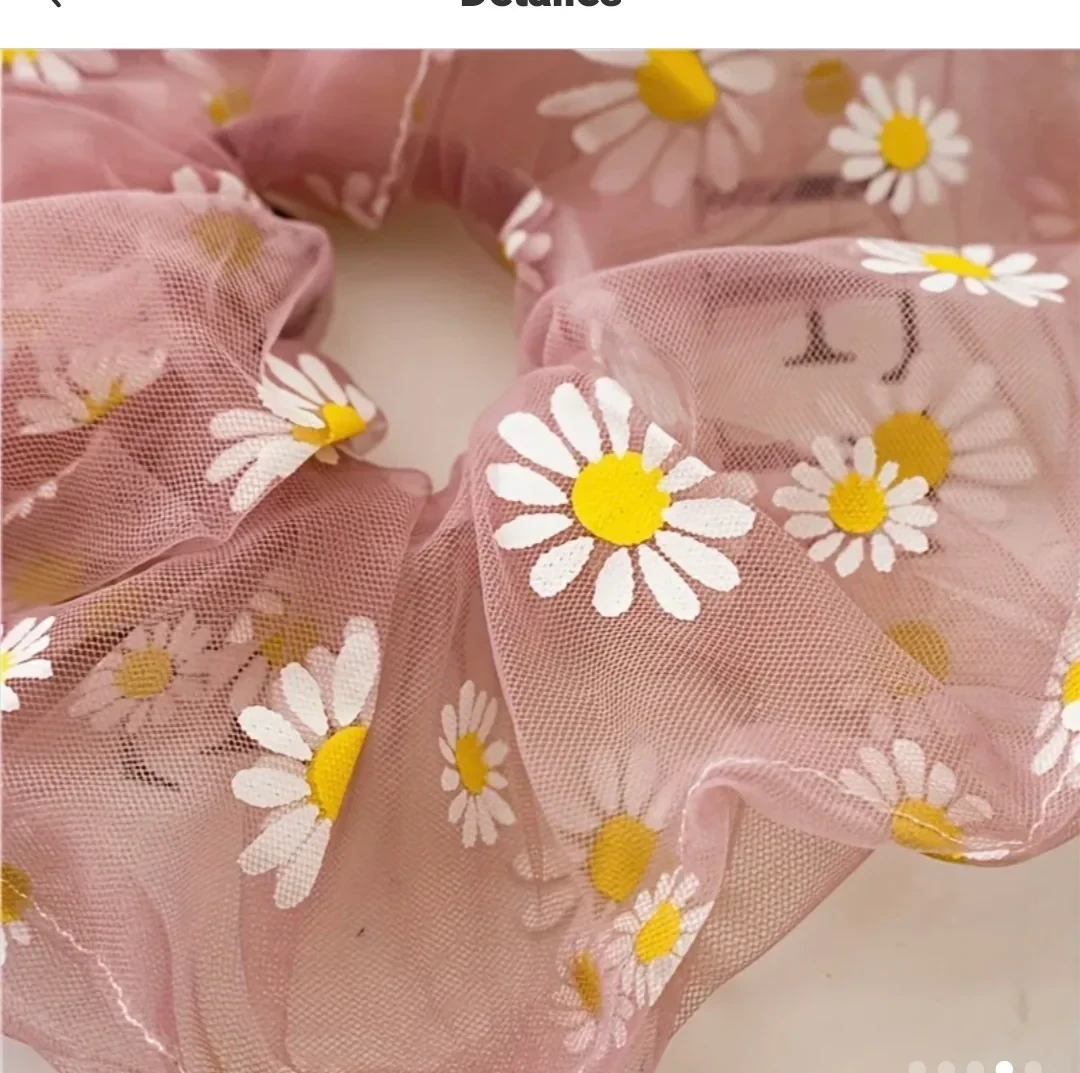 6 Uds Lazo Para El Cabello Simple Elástico Scrunchie 2