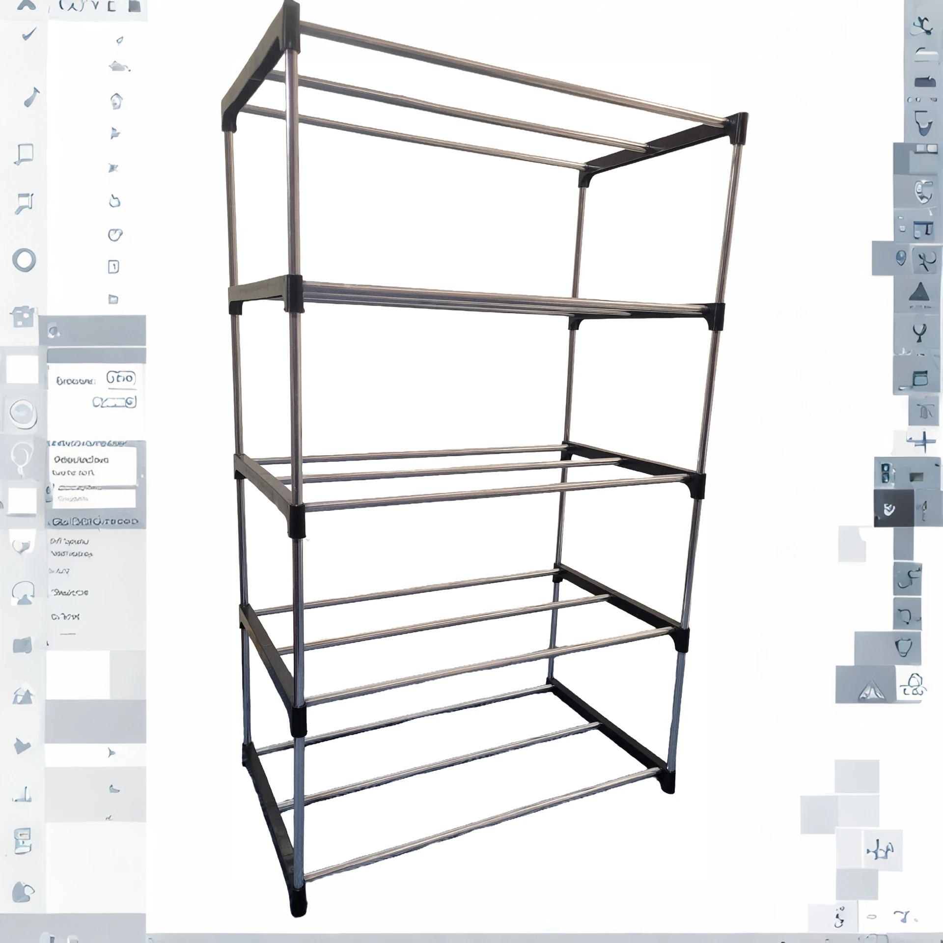 Organizador Zapatos 5 Niveles Acero inoxidable  2
