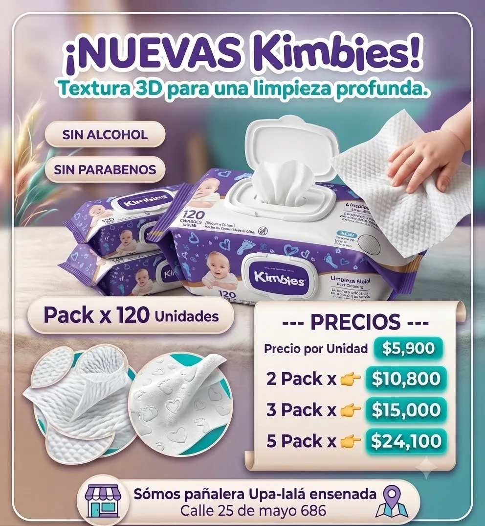 Kimbies x 120 Unidades 