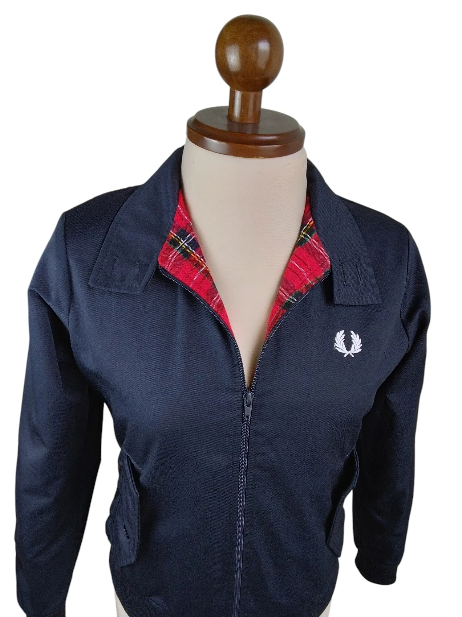 Harrington azul oscuro mujer talla M  2