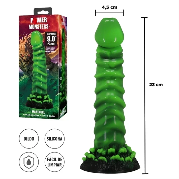 Manticora Monster dildo de silicona con sopapa