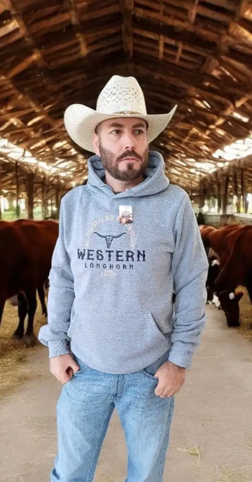 SUDADERA VAQUERA BORDADA UNISEX 4