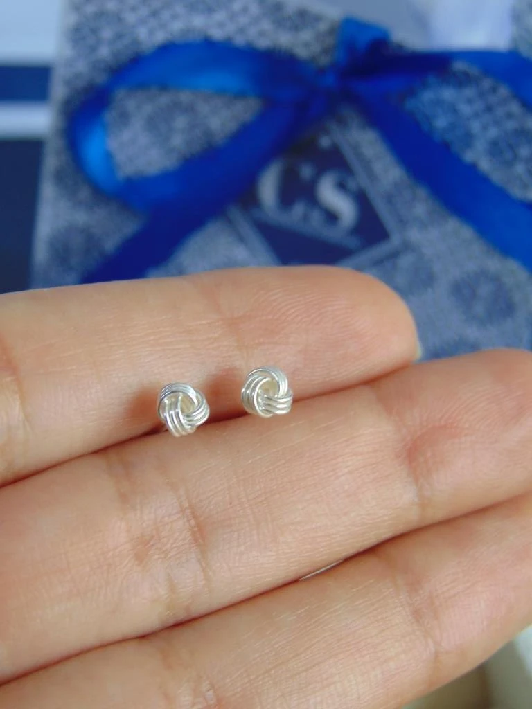 TOPOS PLATA LEY 925 MINI NUDO 4MM