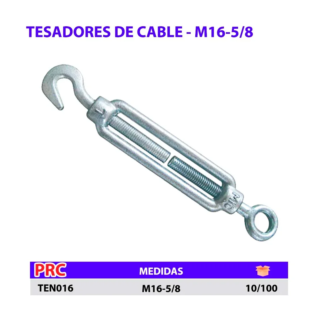 TESADORES (Tensores) DE CABLE M16-5/8
